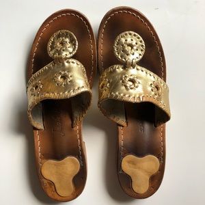 Gold Jack Roger Sandal